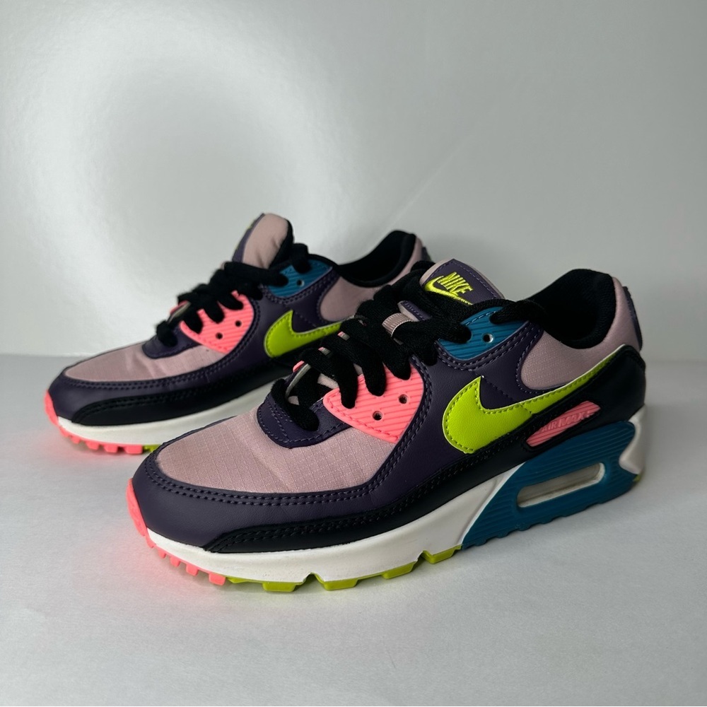 Nike Air Max 90 Sneakers in Dark Raisin/ Champagne/Cyber Size US 6